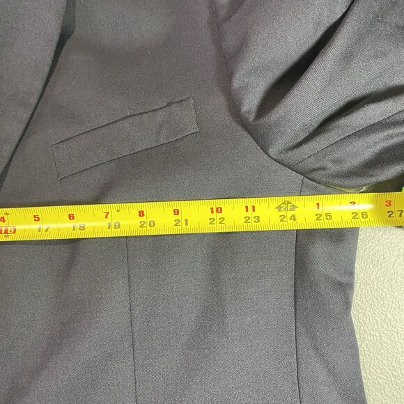 JOSEPH & FEISS Gold Blue 100% Wool Blazer Sport Coat Jacket Single Vent Mens 50R - Picture 7 of 12